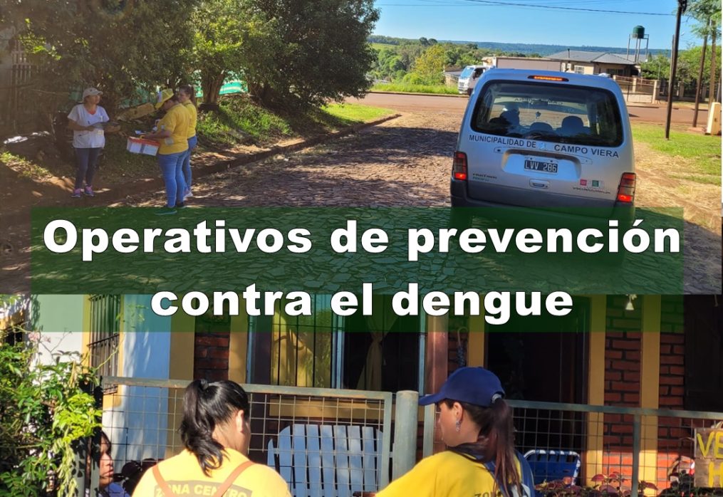 Operativo de prevención contra el dengue en Barrio Mondo