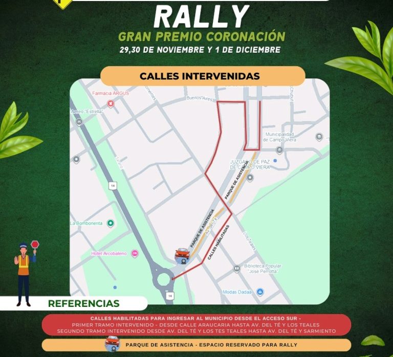 RALLY: COMUNICADO DE TRANSITO y SEGUIRDAD URBANA